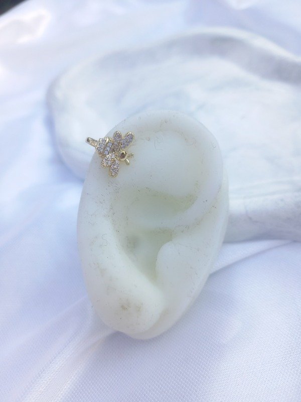 Producto - ear cuff bee golden