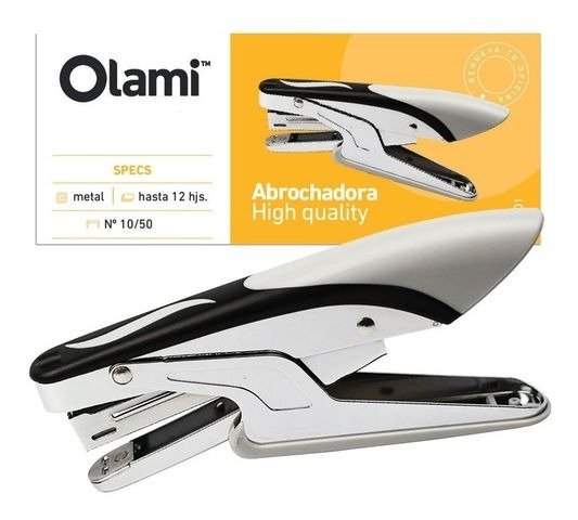 Producto - ABROCHADORA PINZA N10/50 HASTA 12 HOJAS OLAMI