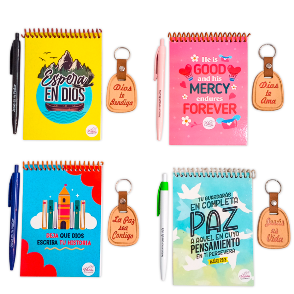 Producto - PROMO KIT "TEMPLANZA" Anotador + Bic LolyPop + Llavero Criollo (PACK X3 KIT)