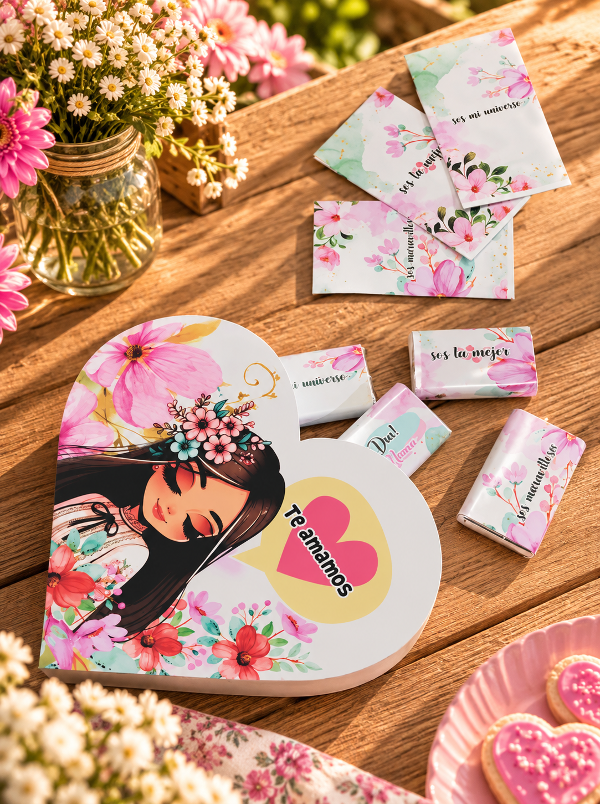 Producto - Caja Corazón XL Floral Día del la Madre - 2