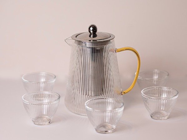 Producto - Tetera de vidrio + cuencos