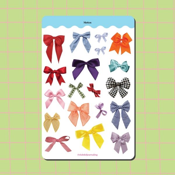 Producto - Stickers Moños - Modo Coquette