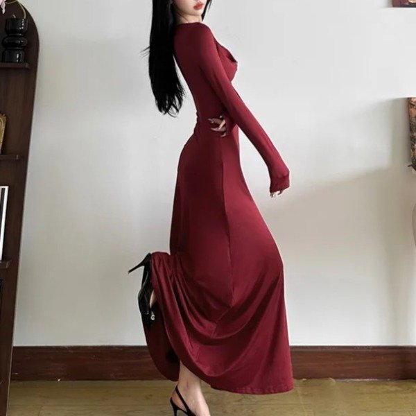 Producto - Vestido Corset Largo Morley talle M bordo