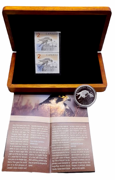 Producto - Canada Set Edisión Limitada 5 Dolares Plata Fina + Estampillas Especiales