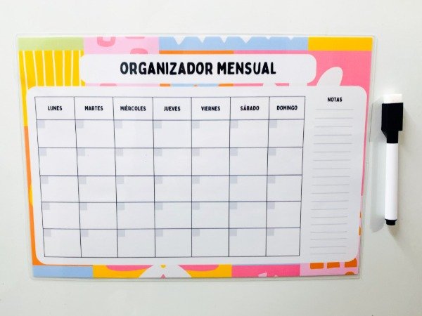 Producto - Planner Mensual Imantado Colorido