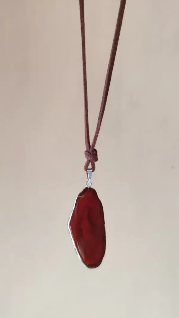 Producto - Collar Indivar Ágata Cornalina