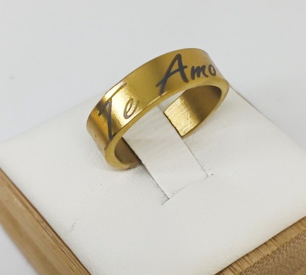 Producto - Anillos ajustables personalizables (Dorado)