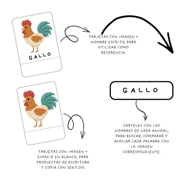 Producto - Pack de Lectoescritura- Animales de la granja - 2