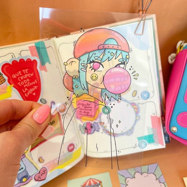 Producto - Print Filmina A6 - Chicle Rosa