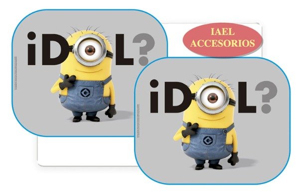 Producto - JGO. CORTINA MINIONS LATERAL PLEGABLE IDOL, 44X38CM