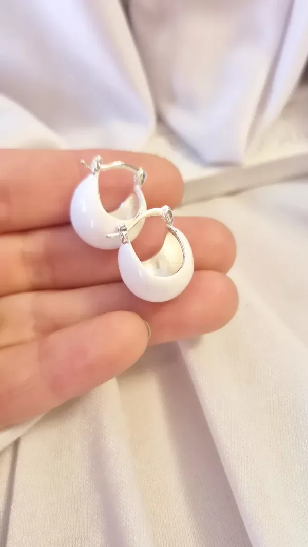 Producto - Argollas canasta blanca