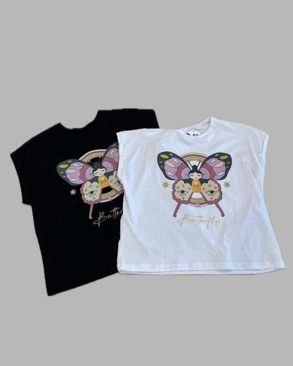 Producto - REMERA MANGA CAÍDA BUTTERFLY