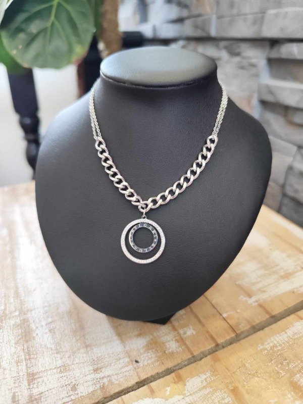 Producto - Gargantilla arandela bulgari. Acero quirúrgico.