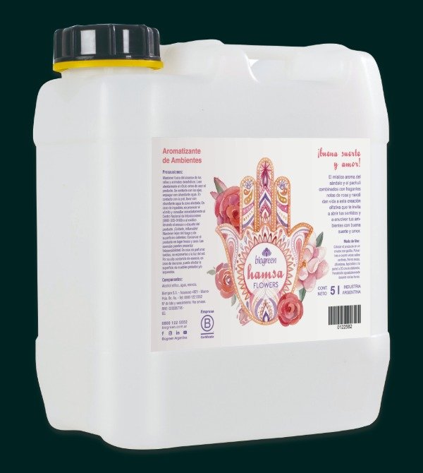 Producto - Bidón Aromatizante Hamsa Flowers 5 Litros
