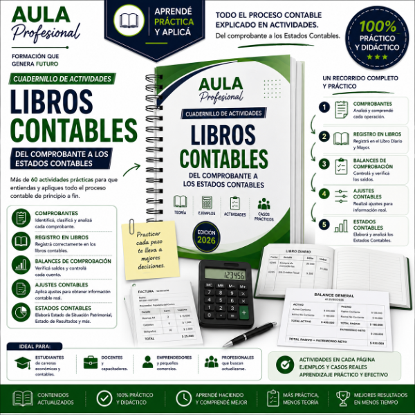 Producto - Cuadernillo de Actividades - Libros Contables - Edición 2026 - PDF Digital - 5