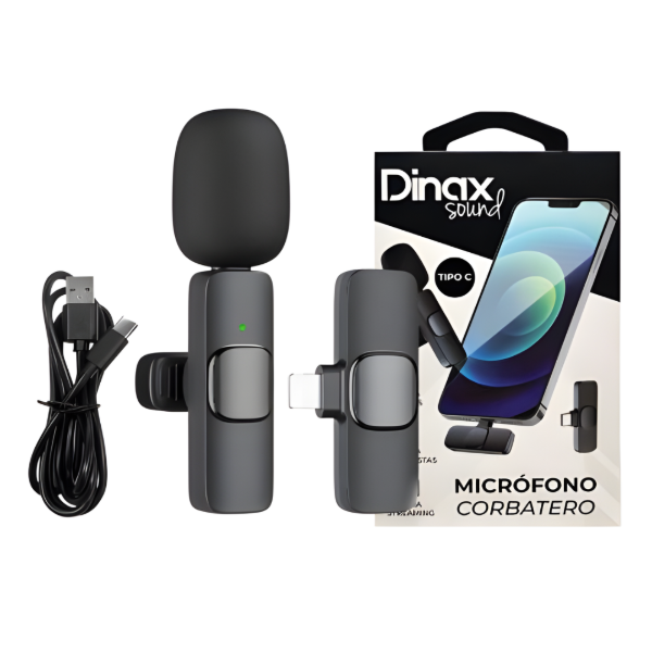 Producto - Micrófono corbatero inalámbrico DINAX - Tipo C