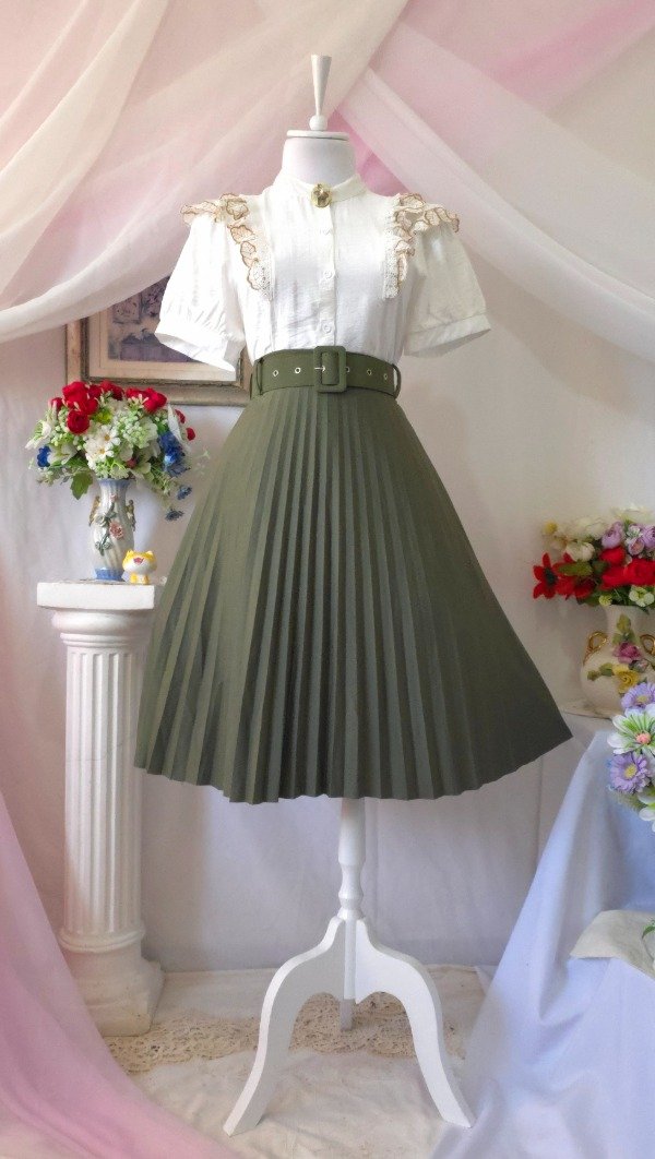 Producto - Falda Lucia Verde Militar! IMPORTADA NUEVA