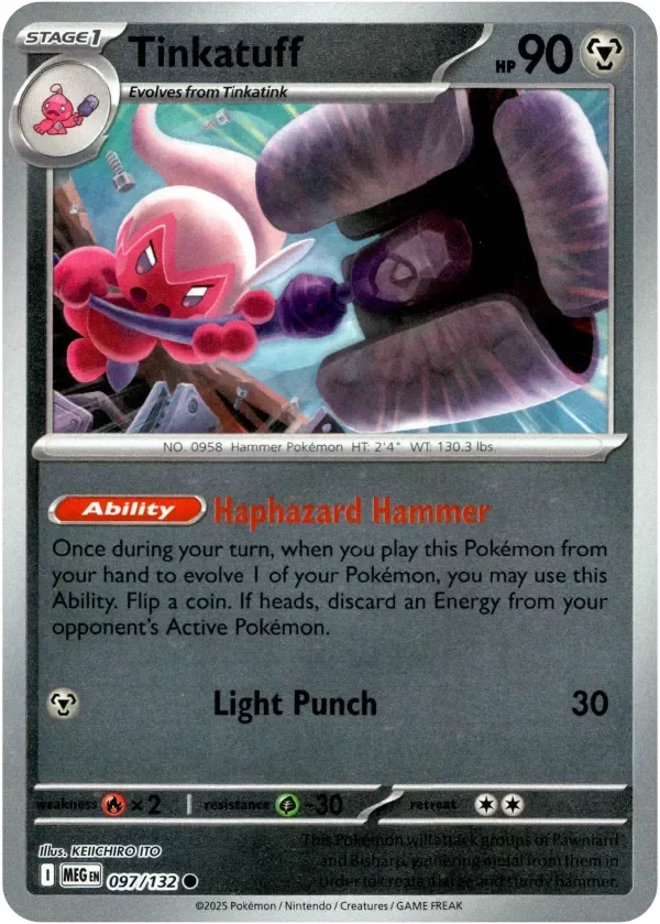 Producto - Tinkatuff - 097/132 - Mega Evolution - Reverse Holo