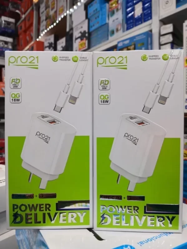 Producto - Cargador PRO21 Tipo-C/Lightning