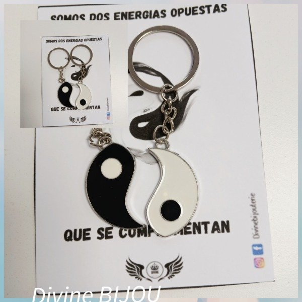 Producto - Dos llaveros para compartir Ying yang