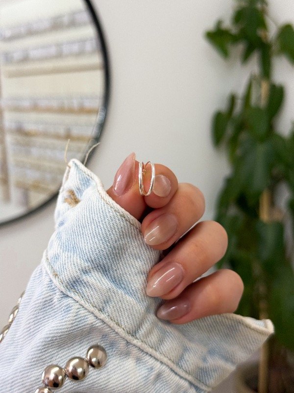 Producto - Argollitas plata 925 lisas 1,3 cm