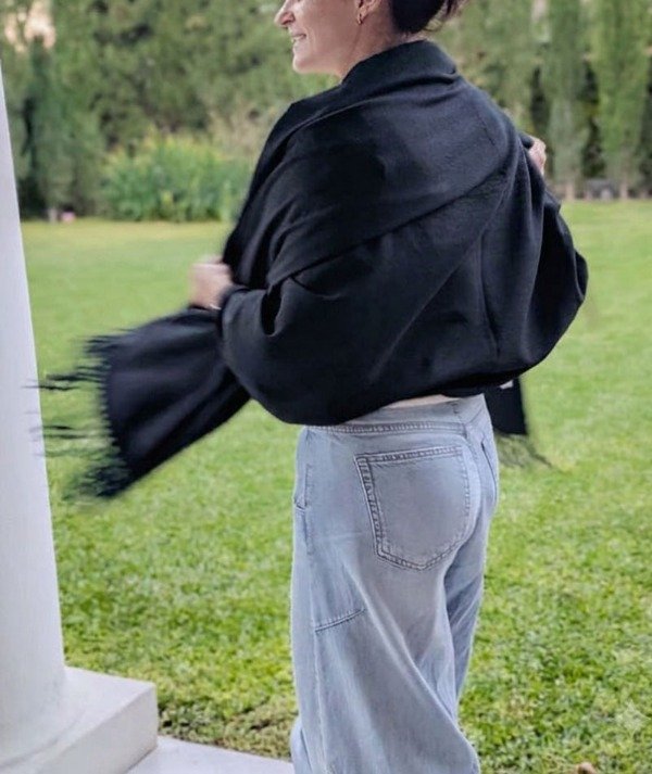 Producto - pashmina velvet - negro - - 0