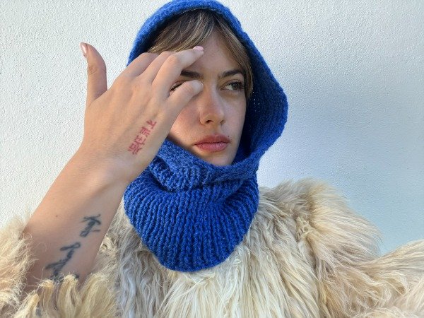 Producto - BALACLAVA TEJIDA AZUL