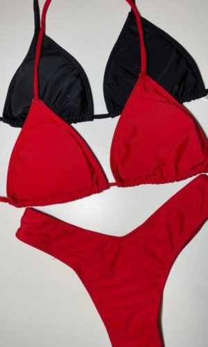 Producto - BIKINI TRIÁNGULO CON COLA LESS EN V