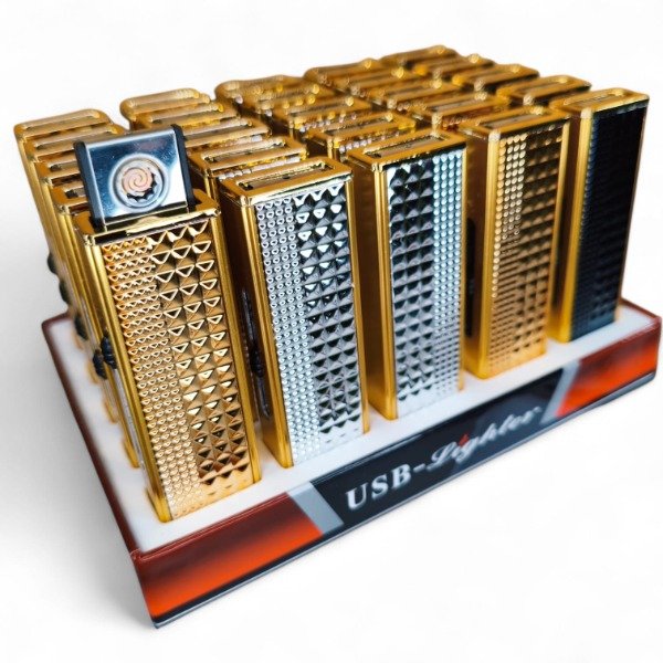 Producto - Encendedor dorado con carga usb