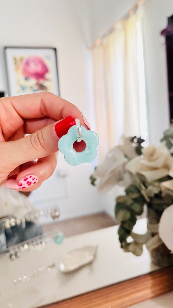 Producto - Aros flor aqua