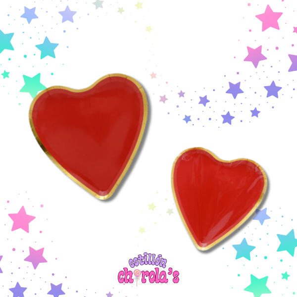 Producto - PLATO CORAZÓN - 6 UNIDADES