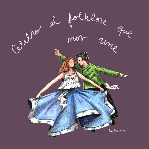 Producto - Calco "Celebro el folklore que nos une"