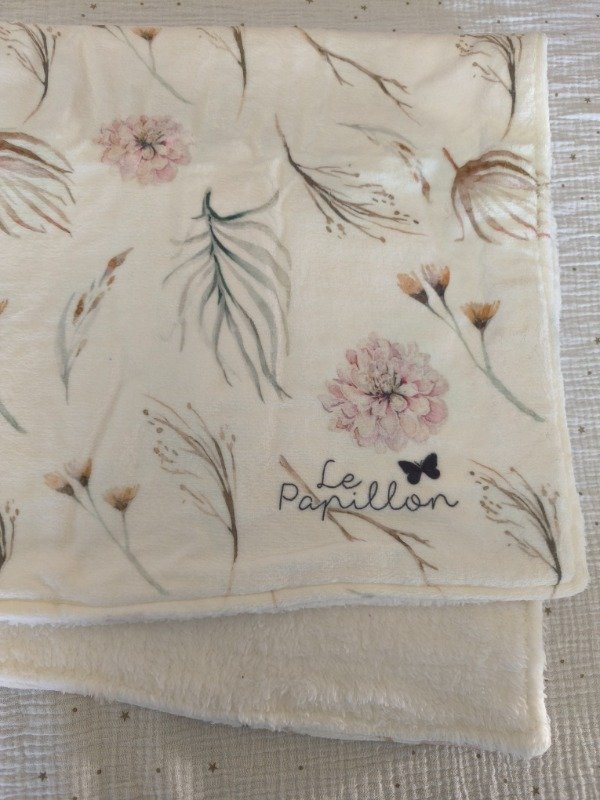 Producto - Polar Soft con corderito Flores