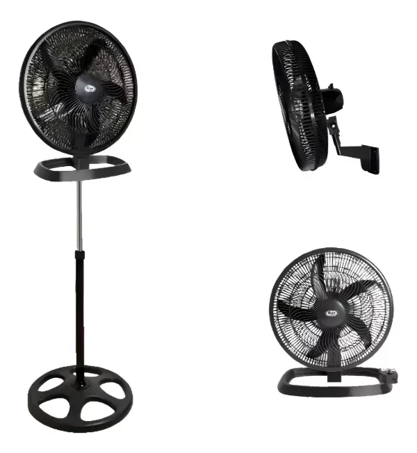 Producto - Ventilador 3 en 1 STAR TRACK  Pie, Pared y Piso, 90W y 18" - 0