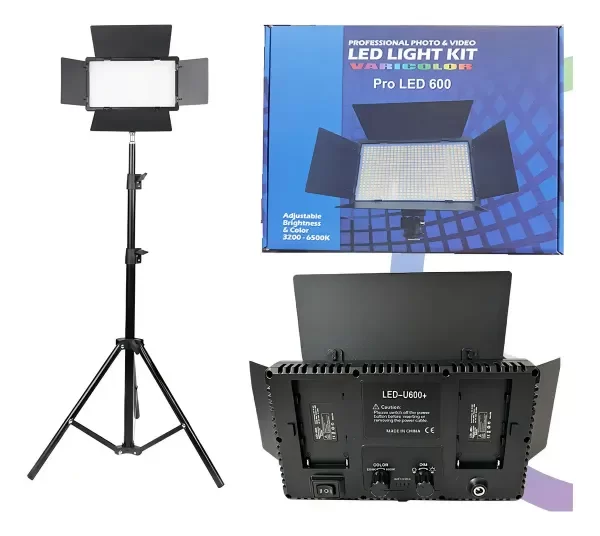 Producto - Panel Luz Led Iluminacion Fotografia Pro Led 600 3200 -6500k