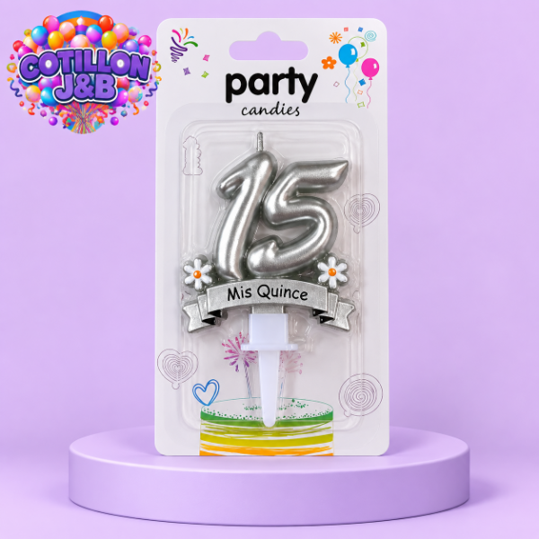 Producto - vela mis 15 plata