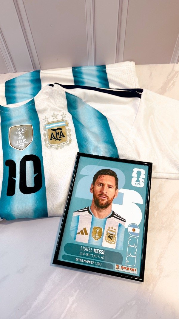 Producto - Cuadro de figurita de Messi 2026