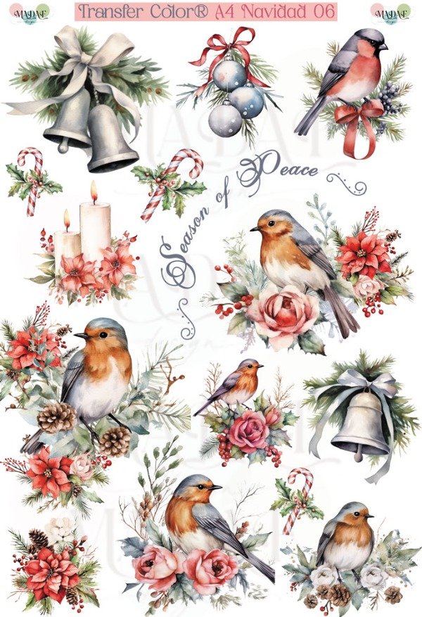 Producto - TRANSFER COLOR A4 NAVIDAD 06