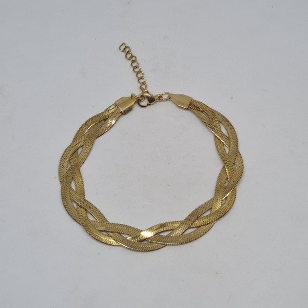 Producto - Pulsera dorada entrelazada