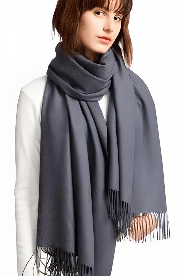 Producto - Pashmina Liso Gris Oscuro