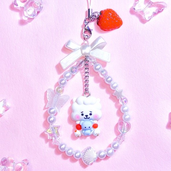 Producto - PhoneCharm Strawberry + Cream RJ BT21