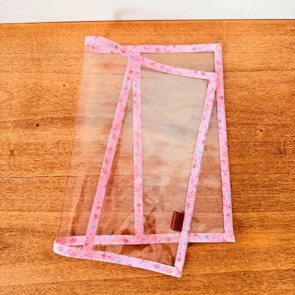 Producto - FUNDA para CUADERNO con tapa de 16,5cm x 21,5cm DIBUJOS en ROSA