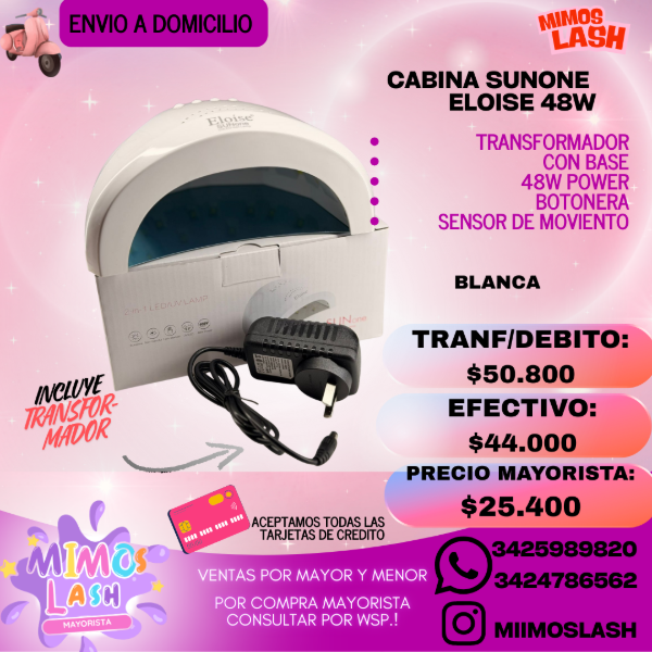 Producto - CABINA SUNONE ELOISE POWER CON BASE METAL