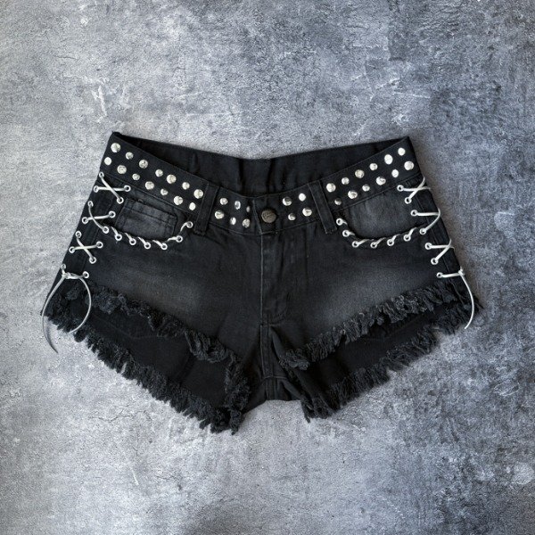 Producto - Short ojales NEGRO