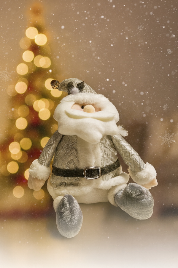 Producto - Papá Noel Plateado 40 cm