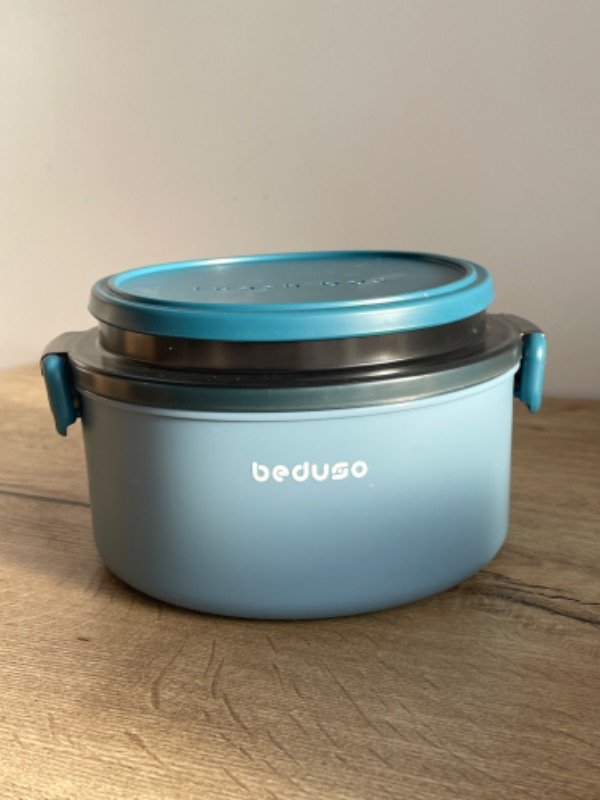 Producto - Lunchera doble piso celeste