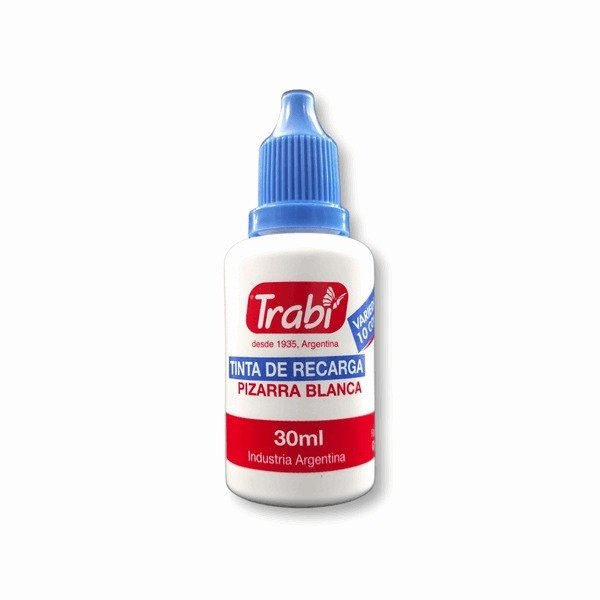 Producto - TINTA TRABI P/PIZARRA blanca 30ml. Azul