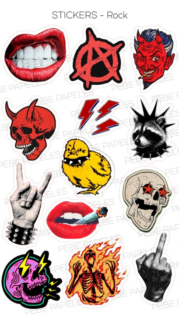 Producto - Stickers Rock