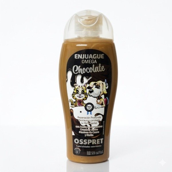 Producto - Enjuague Osspret Omega Chocolate x 250 ml - Reacondicionador Premium