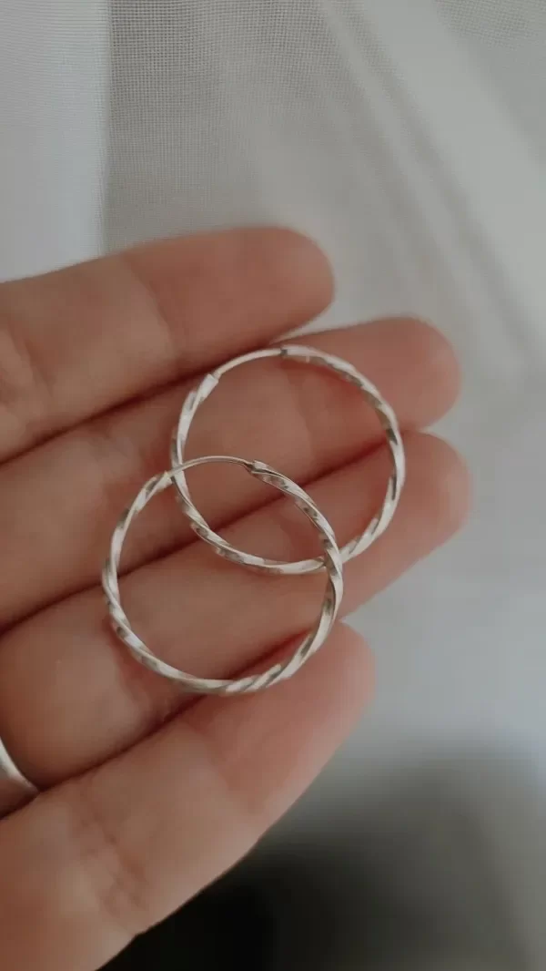 Producto - Arg torzadas 2cm plata 925